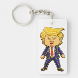 Chaveiro Happy Trump Lapel Pin Chibi Cartoon Funny Meme Pop