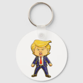 Chaveiro Happy Trump Lapel Pin Chibi Cartoon Funny Meme Pop