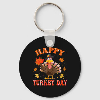 Chaveiro Happy Turkey Day Shirt For Women Happy Thanksgivin