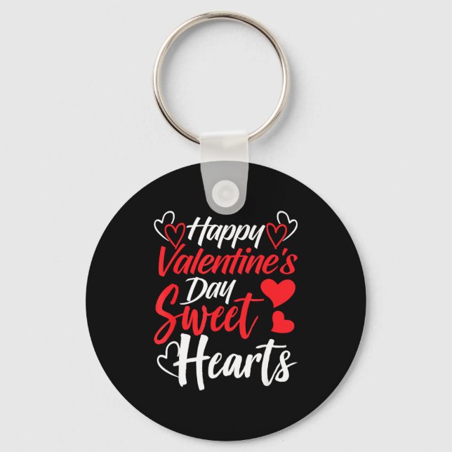 Chaveiro Happy Valentine's Day Sweet Hearts Couples Valenti (Frente)