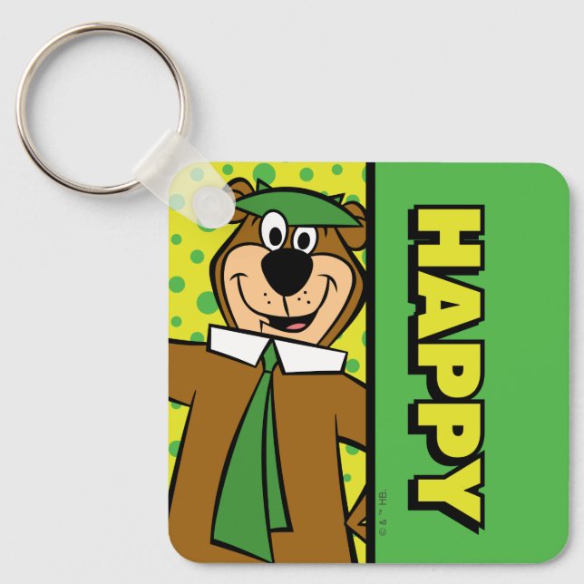 Chaveiro Happy Yogi Bear (Frente)
