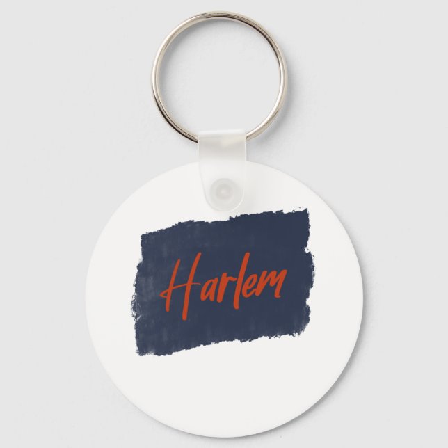 Chaveiro Harlem Handwrite Red Typografia (Frente)