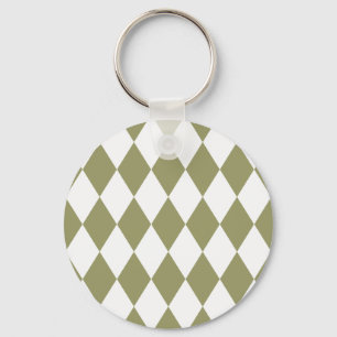 Chaveiro Harlequin Avocado e White