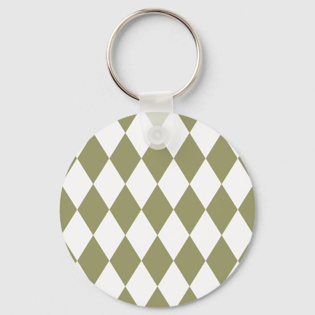 Chaveiro Harlequin Avocado e White (Frente)
