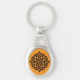 Chaveiro Harmonia Infinita: Arte do Símbolo Céltico Mandala