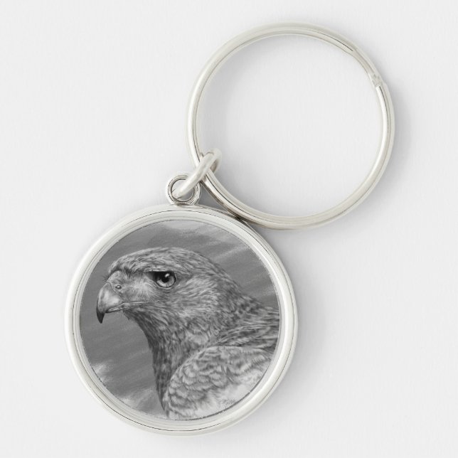 Chaveiro Harris Hawk Drawing (Frente)