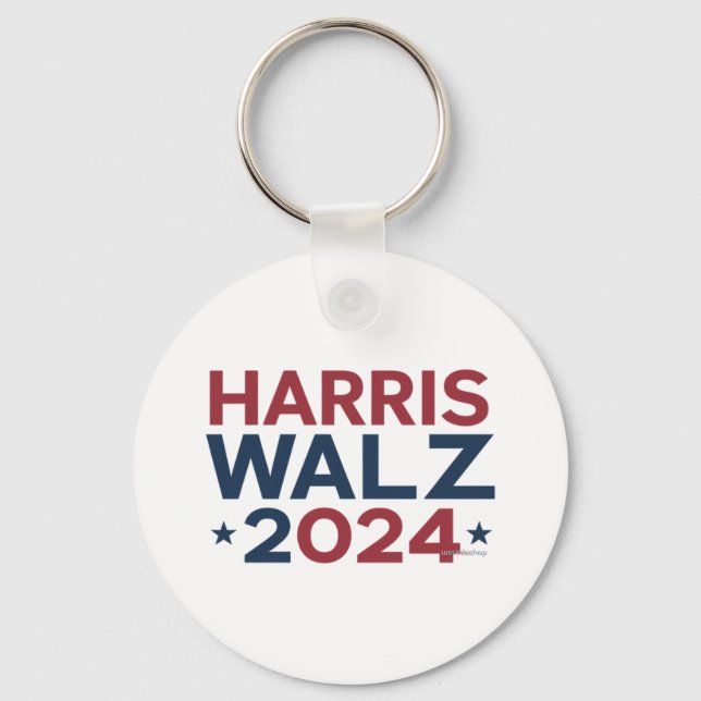 Chaveiro Harris walz 2024 design de tendências (Frente)