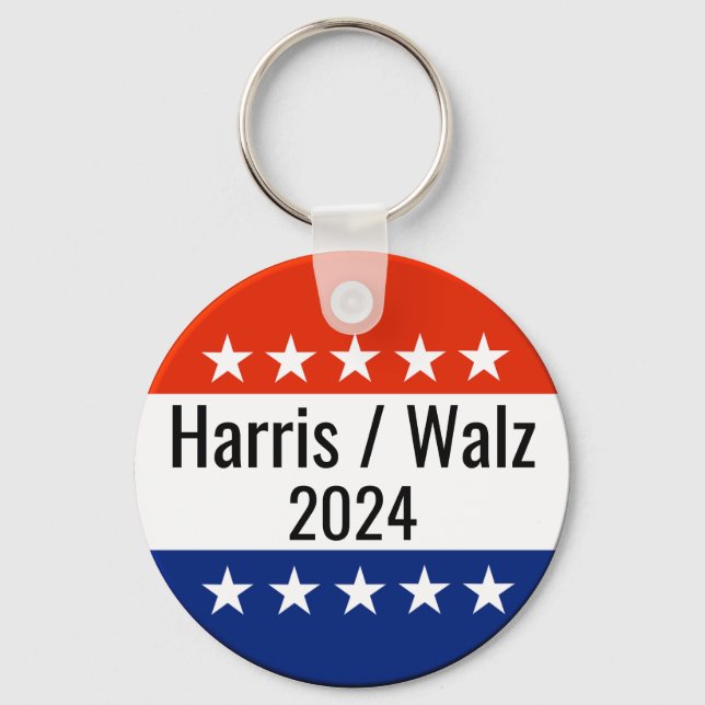 Chaveiro Harris Walz 2024 Eleição (Frente)