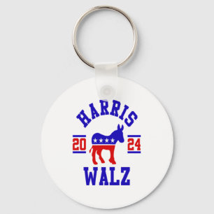 Chaveiro Harris Walz 2024 para o Presidente Patriótico Demo