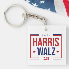 Chaveiro Harris Walz Campaign Election Acrylic