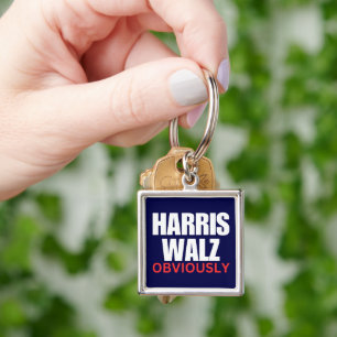 Chaveiro Harris Walz OBVIAMENTE   Harris Walz 2024 Obviamen