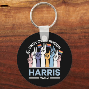 Chaveiro Harris Walz Valsa 2024 Unidade Sobre Divisão