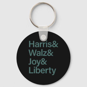 Chaveiro Harris Wheimer Joy Liberdade Vote Kamala Harris Pr