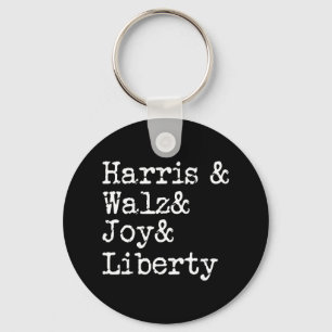 Chaveiro Harris Wheimer Joy Liberdade Vote Kamala Harris Pr
