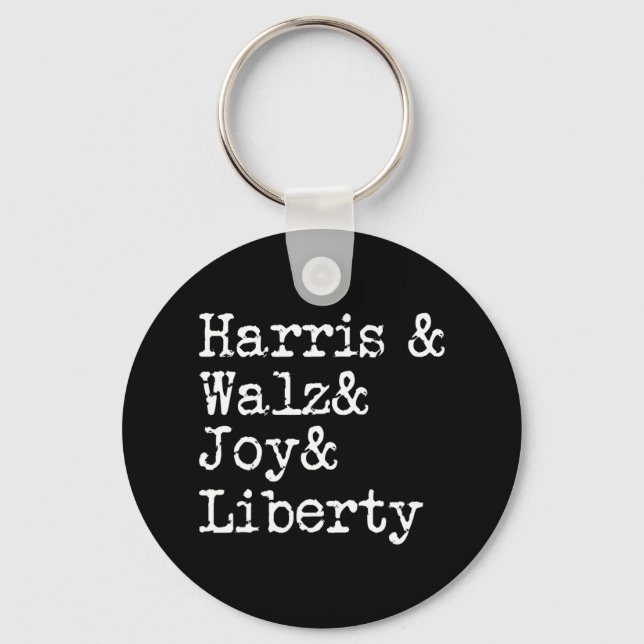 Chaveiro Harris Wheimer Joy Liberdade Vote Kamala Harris Pr (Frente)