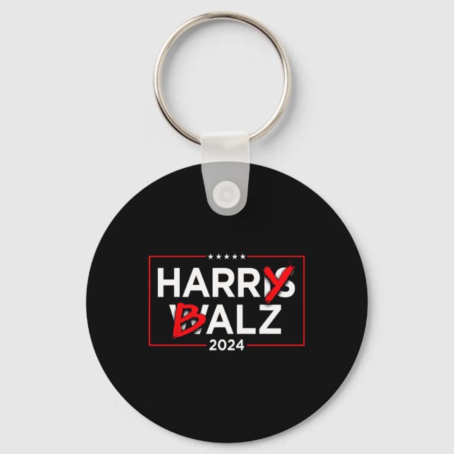 Chaveiro Harry B Kamala Harris E Tim W 2024 (Frente)