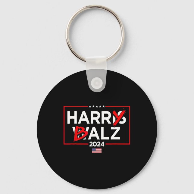 Chaveiro Harry Bheimer Harris 24 Kamala Harris Para Preside (Frente)