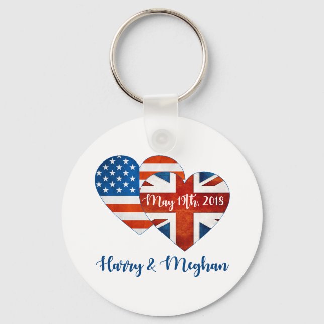 Chaveiro Harry & Meghan Wedding, 19 de maio de 2018 (Frente)