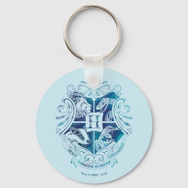 Chaveiro Harry Potter | Aguamenti HOGWARTS™ Crest (Frente)