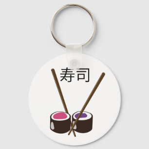 Chaveiro Hashis de Sushi Japonês