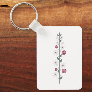 Chaveiro Haste Floral Elegante