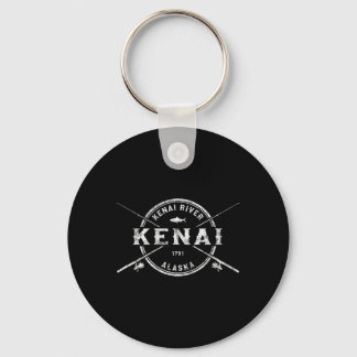 Chaveiro Hastes de Pesca Cruzadas Kenai Ak Vintage