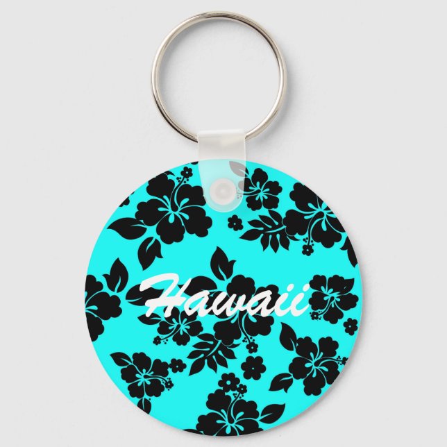 Chaveiro Havaiano Escuro Azul (Frente)