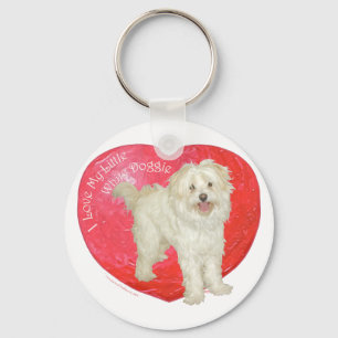 Chaveiro Havanese / Westie Mistura Dia dos Namorados