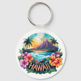 Chaveiro Hawaii Aloha, Montanhas Tropicais de Praia Viagem