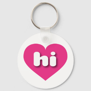 Chaveiro Hawaii Hot Pink Heart - Amor