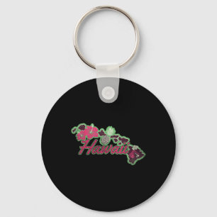 Chaveiro Hawaii Islands Hibiscus Flowers Aloha Hawaii Luau