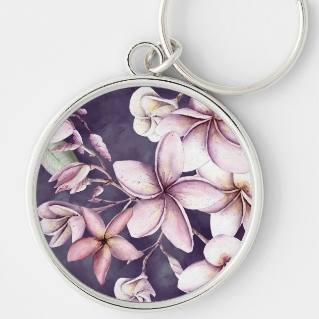 Chaveiro Hawaiian Moonlight Plumeria (Frente)