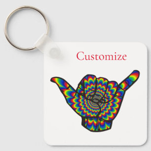 Chaveiro Hawaiian Shaka Psychedelic Thunder_Cove