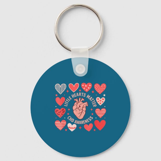 Chaveiro Heart Anatomy Valentine Little Hearts Chd Awarenes (Frente)