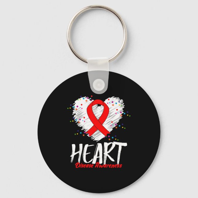 Chaveiro Heart Disease Awareness  (Frente)