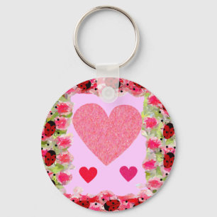 Chaveiro Heart Ladybugs