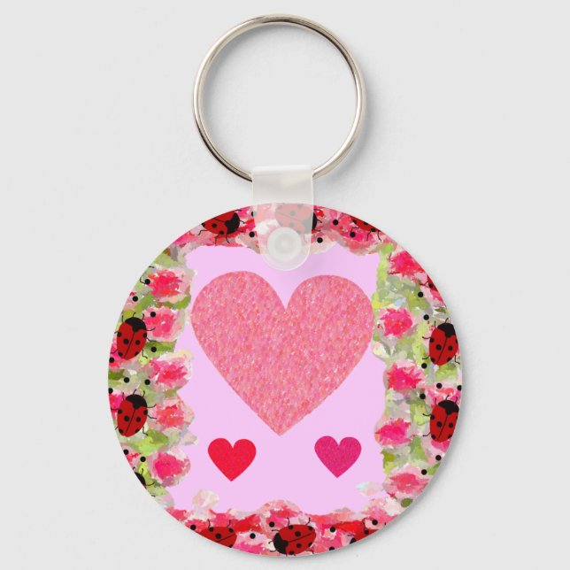 Chaveiro Heart Ladybugs (Frente)