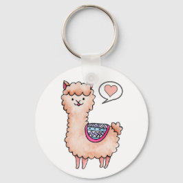 Chaveiro Heart Llama