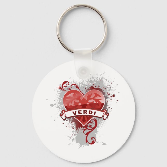 Chaveiro Heart Verdi (Frente)