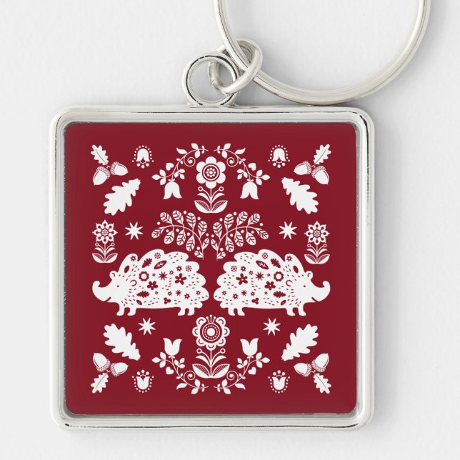Chaveiro Hedgehog Folk Art (Frente)