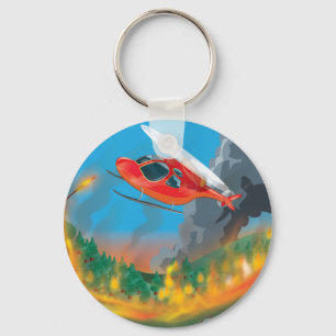 Chaveiro Helicóptero de Resgate