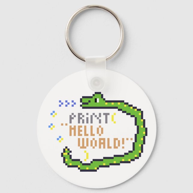 Chaveiro hello word en python! (Frente)