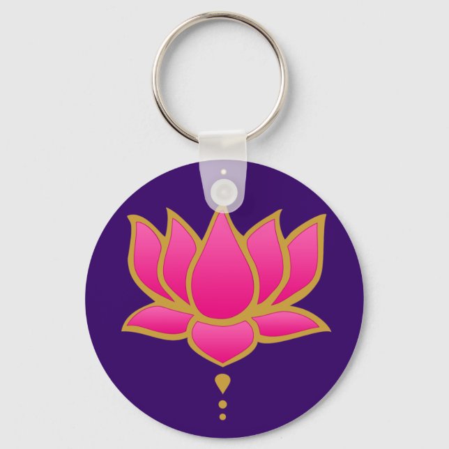 Chaveiro Henna Lotus Pink Key Chain (Frente)