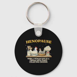 Chaveiro Henopause Engraçado Menopausa Amante de Frango Mam