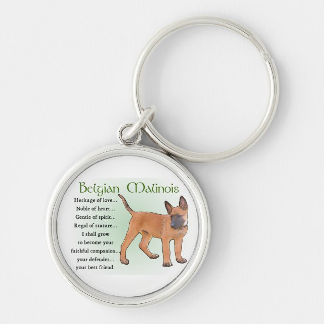 Chaveiro Herança do Amor, Malinois Belga (Frente)