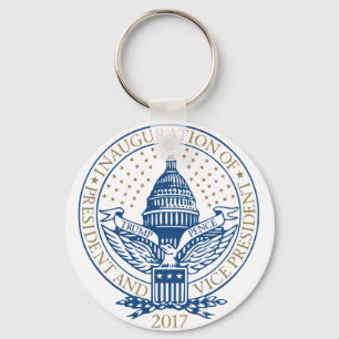 Chaveiro Herança do Presidente de Pé-Trump Inaugural Logoti