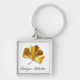 Chaveiro Herbal Life, Ouro Ginkgo Biloba personalizável
