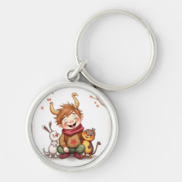 Chaveiro „Herbstfreunde – Ein Tag voller Lachen“