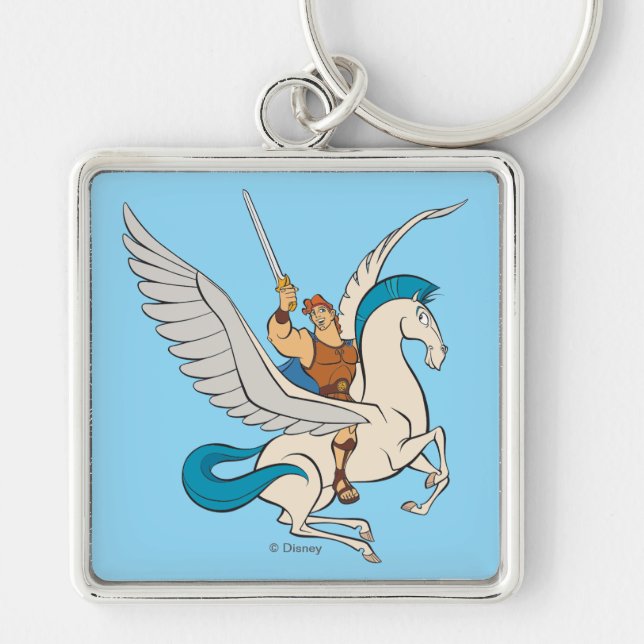 Chaveiro Hercules Riding Pegasus Keychain (Frente)