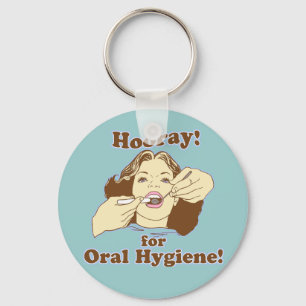 Chaveiro Higienista dental engraçado